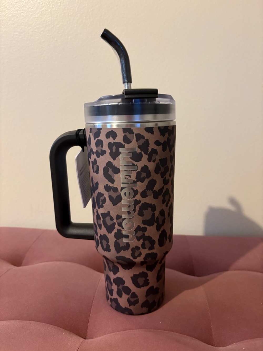 Lululemon Insulated Tumbler 40oz Leopard
